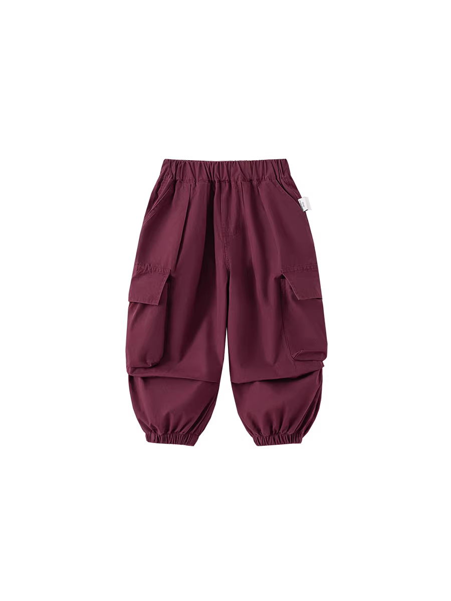 Quần trẻ em INSbobo thu đông 2025 kiểu dáng thời trang quần cargo bé trai quần áo thu bé gái quần áo trẻ em thời thượng