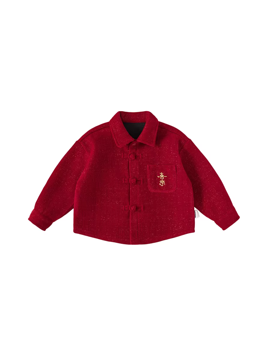 Áo khoác dày mùa đông INSbobo dành cho bé trai, kiểu Hán phục 2025, áo kiểu Trung Hoa mới cho bé, trang phục Tết mới