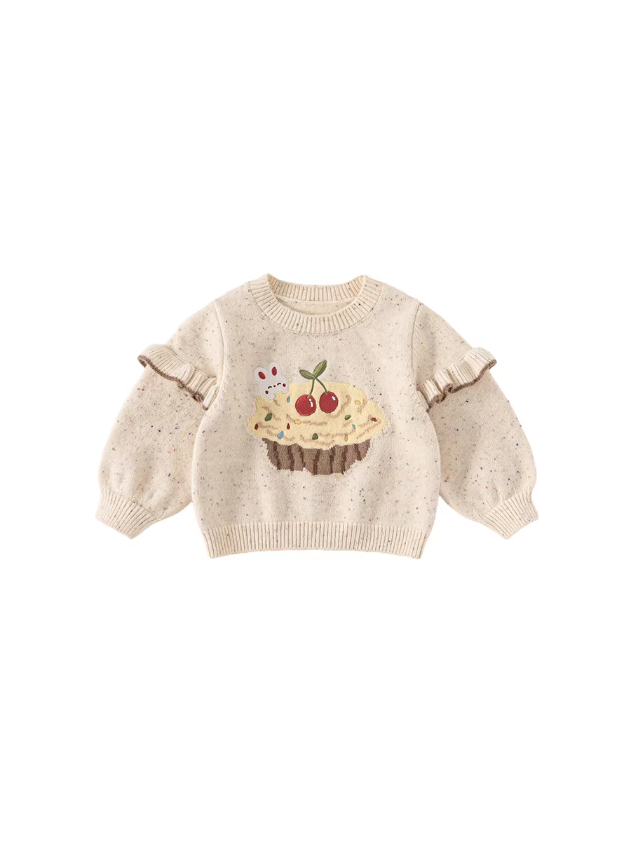 Áo len dệt kim INSbobo cho bé gái mùa thu đông, áo len trẻ em, áo nỉ 2025 thu mới, áo len trẻ em, quần áo trẻ em