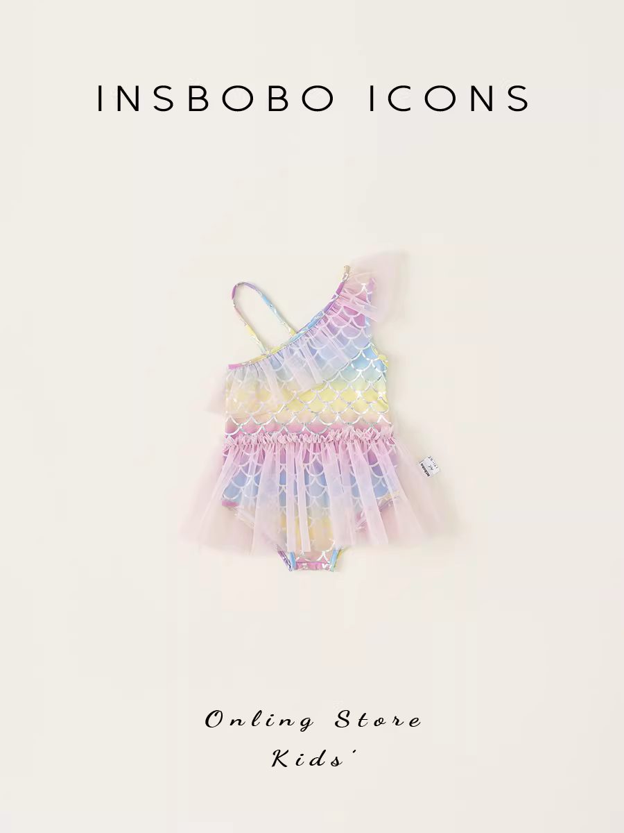 Đồ bơi trẻ em đồ bơi nàng tiên cá đồ bơi một mảnh cho bé gái đồ bơi nữ cao cấp dopamine INSbobo