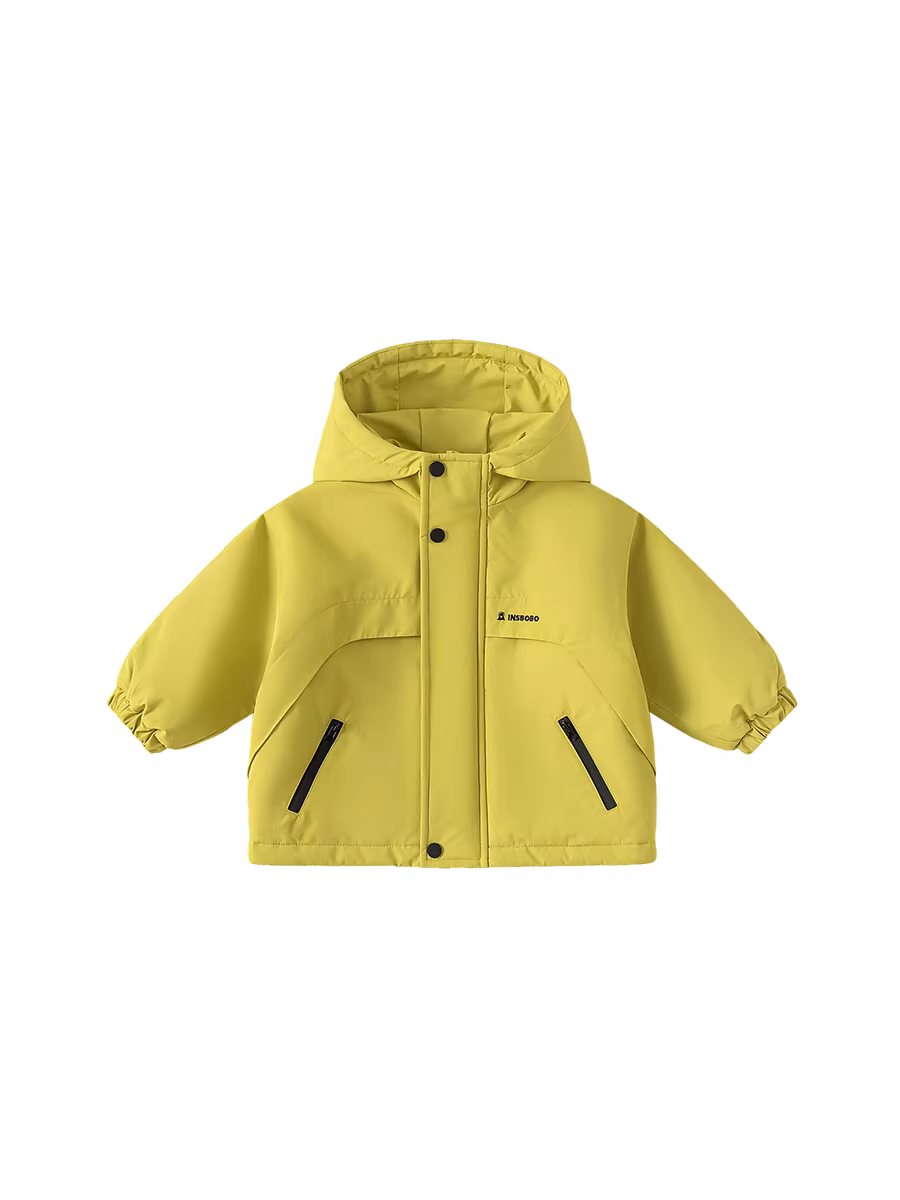 Áo khoác cotton bé trai INSbobo mùa đông 2025, áo khoác cotton chống thấm ba lớp DuPont, quần áo mùa đông mới cho trẻ em, áo khoác ngoài cho bé