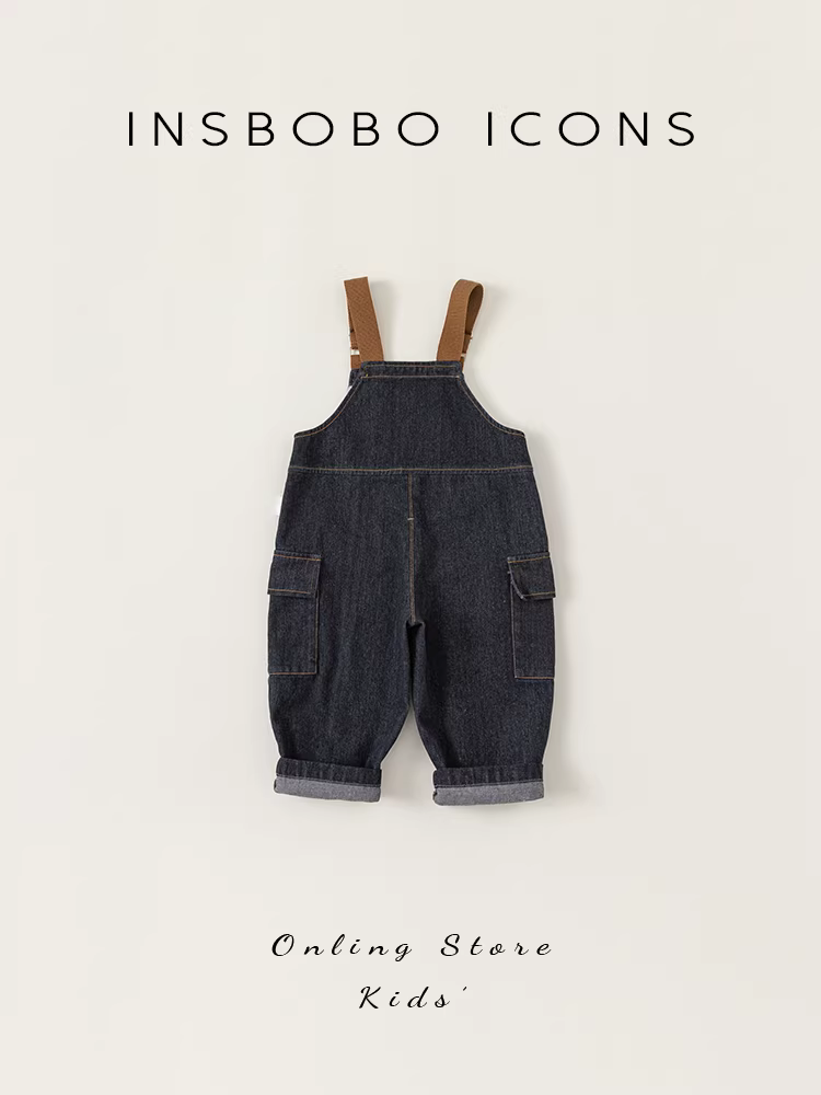 Quần bé trai, quần yếm trẻ em, quần áo trẻ em mùa thu, quần dài mới 2025, quần jean bé trai, quần áo trẻ em