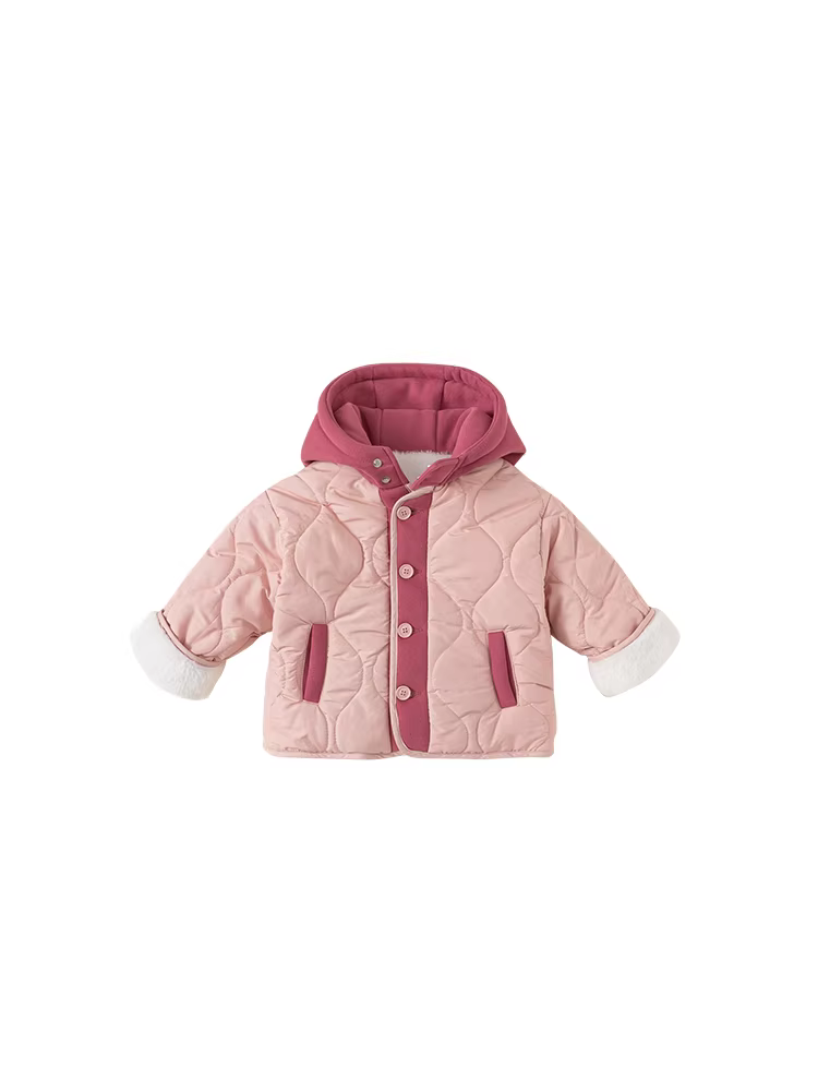 Áo khoác mùa đông có đệm bông cho bé gái, áo khoác chần bông cho bé, quần áo cotton cho trẻ em mùa thu đông 2025, áo khoác dày dặn ấm áp có đệm bông cho bé trai mới.
