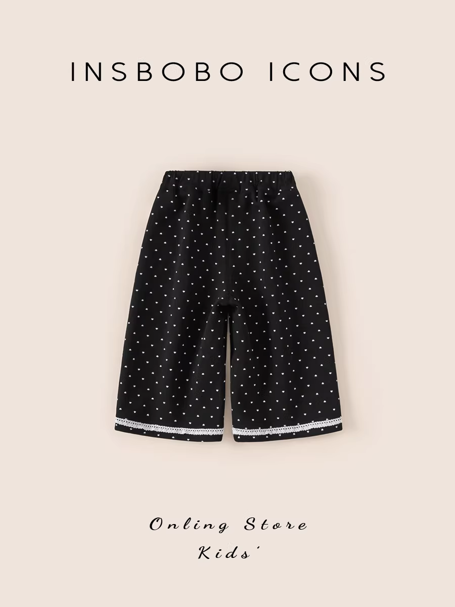 Quần bé gái INSbobo thu đông 2025, quần dài bé mùa đông, quần nỉ trẻ em, quần trẻ em thời trang