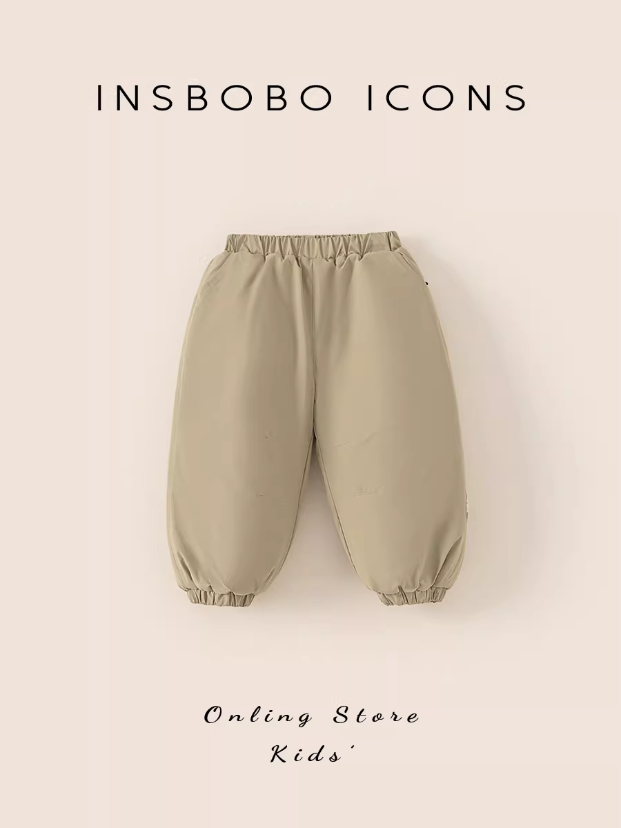 Quần bé trai quần cotton thu đông quần thể thao bé gái quần màu trơn quần áo trẻ em quần dài mới cho bé quần ngoài trẻ em quần áo xuân thu