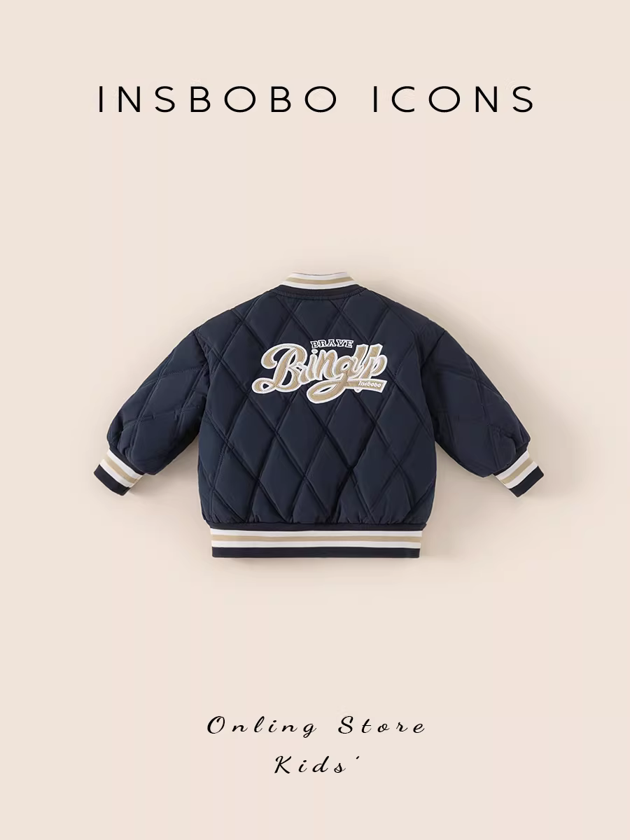Áo khoác ngoài cho bé trai mùa đông 2025 quần áo trẻ sơ sinh mới quần áo mùa đông trẻ em đồng phục bóng chày cho bé gái quần áo trẻ em may chần mùa thu đông