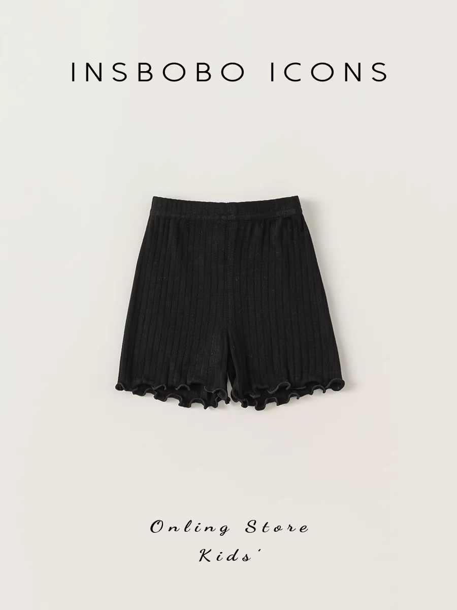 Quần bé gái INSbobo hè 2025 kiểu mới, quần đùi hè trẻ em, quần trẻ em màu trơn, quần trẻ em thường ngày, thời trang trẻ em