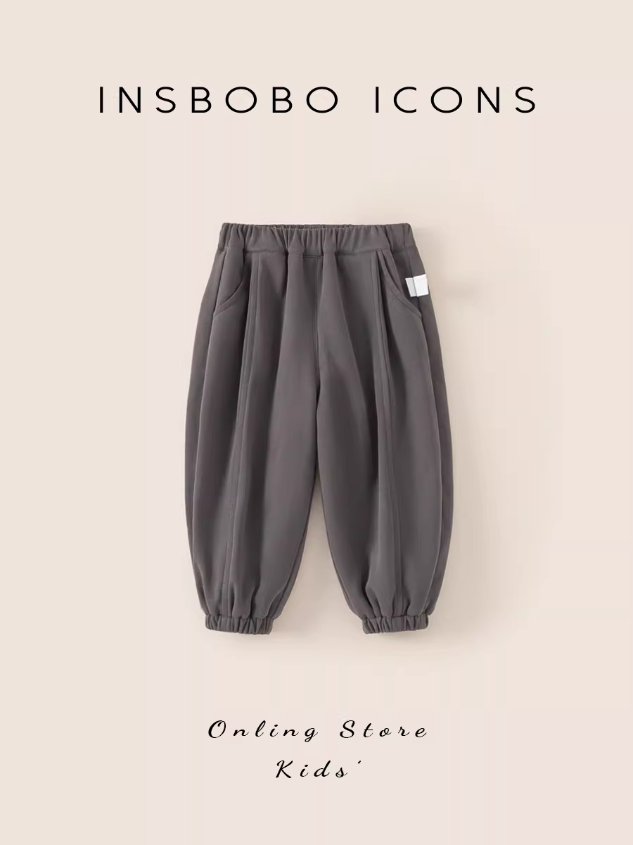 Quần lót lông cừu cho bé trai, quần thể thao dày dặn mùa đông, quần thường ngày cho bé gái, quần trẻ em mùa đông sành điệu, quần dài trẻ em, hợp thời trang.