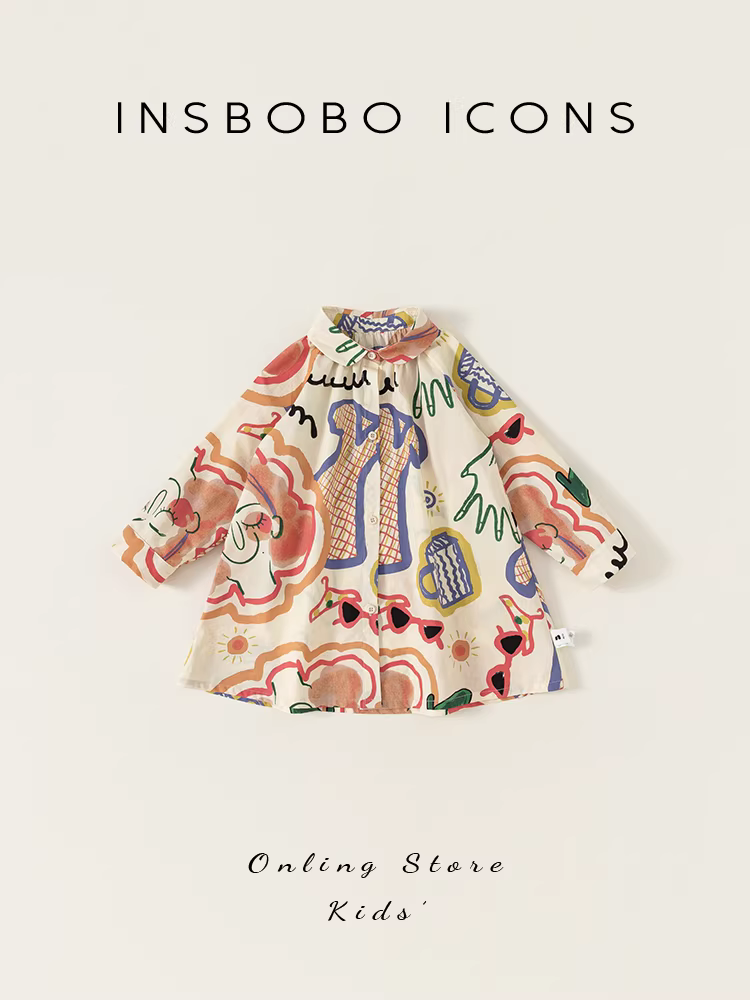 Váy thu bé gái 2025 kiểu mới, váy công chúa bé gái thời trang xuân thu, quần áo trẻ em INSbobo