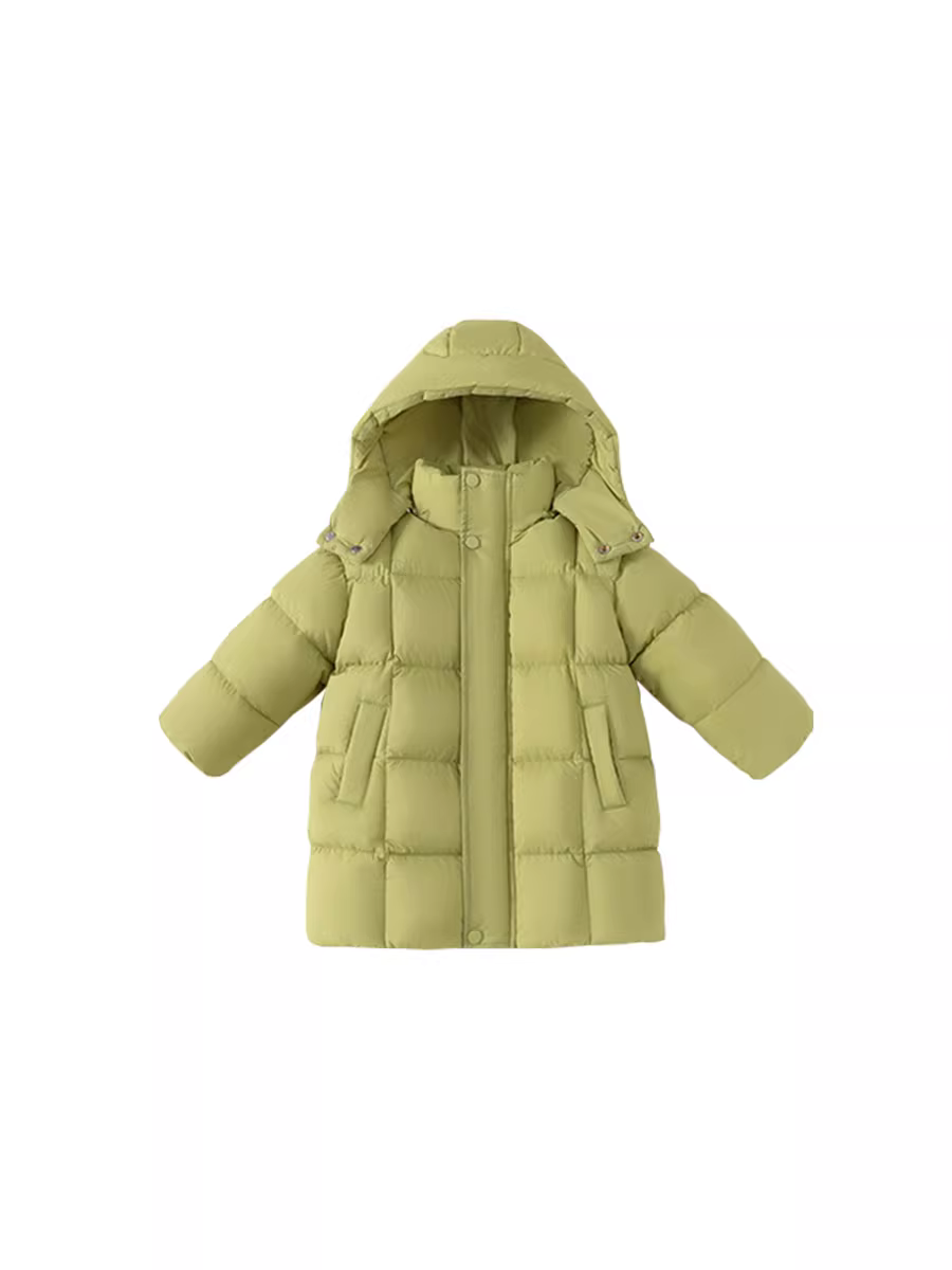 Áo khoác lông vũ trẻ em INSbobo 90% lông vịt trắng mùa đông Áo khoác lông vũ cho bé gái Áo khoác dài vừa phải cho bé trai thời trang mùa đông