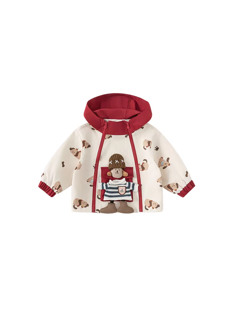 Áo khoác bé gái INSbobo thu đông 2025 kiểu mới, áo có mũ thời trang cho bé gái, quần áo thu đông thời trang cho bé trai