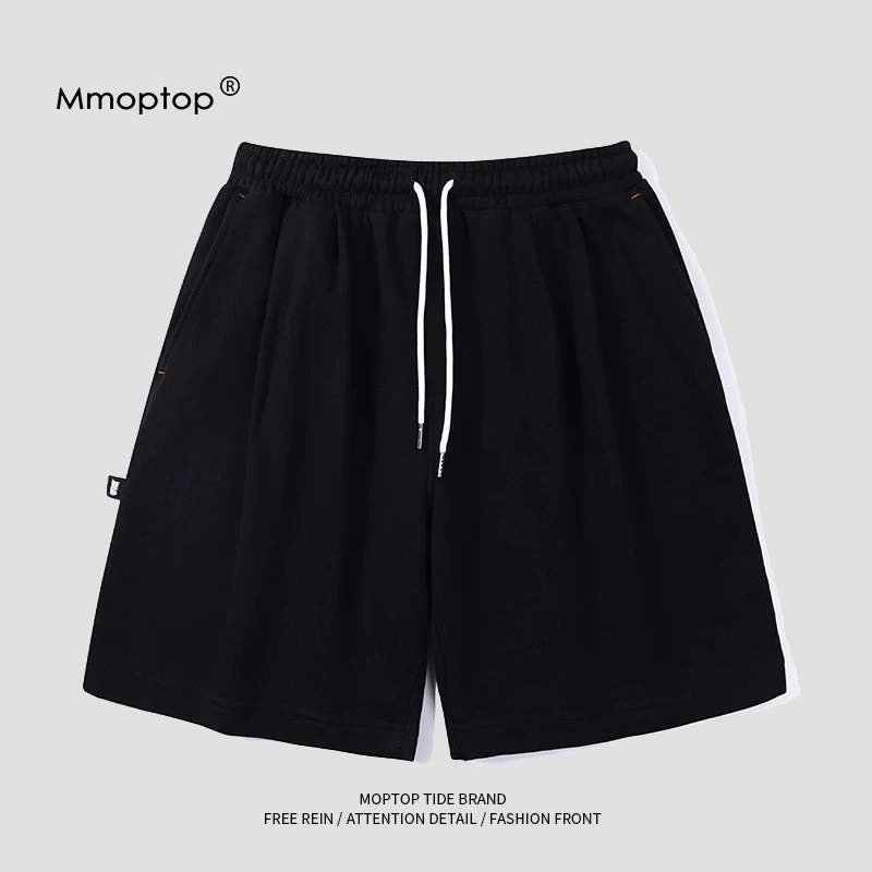 Quần short nam mùa hè Mmoptop 2025 kiểu dáng rộng rãi, thời trang, dành cho cặp đôi, quần thể thao năm phần, quần short nam