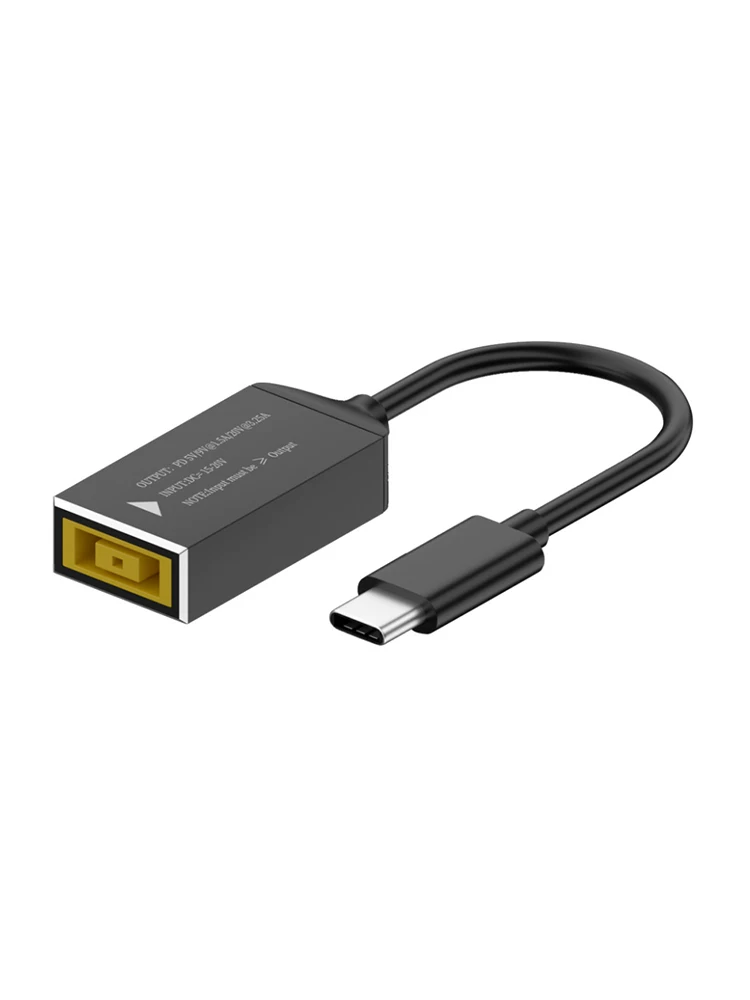 Thích hợp cho bộ chuyển đổi nguồn máy tính xách tay Lenovo HP, cáp sạc nguồn chuyển đổi cổng tròn DC sang TypeCPD65W