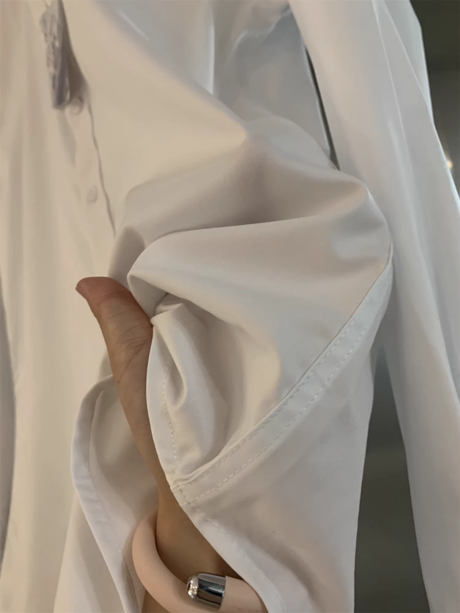 Don Quixote 5A kháng khuẩn! Khử mùi, không cần là, vải mềm mại, áo sơ mi nam công sở màu trơn mùa thu.