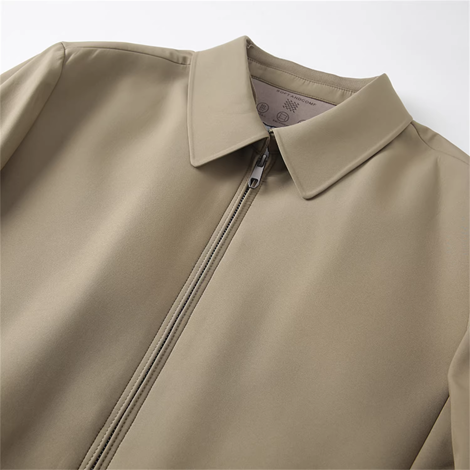 Dòng sản phẩm Don Quixote Light Business! Áo khoác cotton có cổ màu trơn nhẹ, chống gió và ấm áp mùa thu đông dành cho nam.