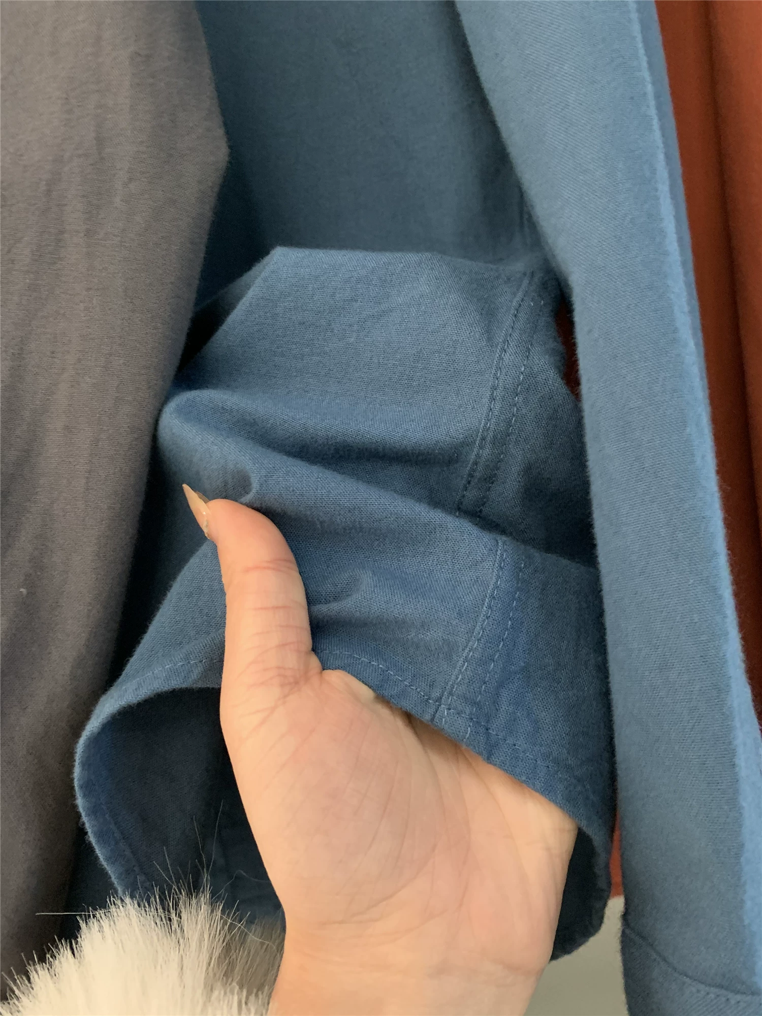 Áo sơ mi dài tay nam chất liệu len cừu cao cấp Don Quixote + cotton sợi dài! Đã giặt và chải mềm mại, thân thiện với da.