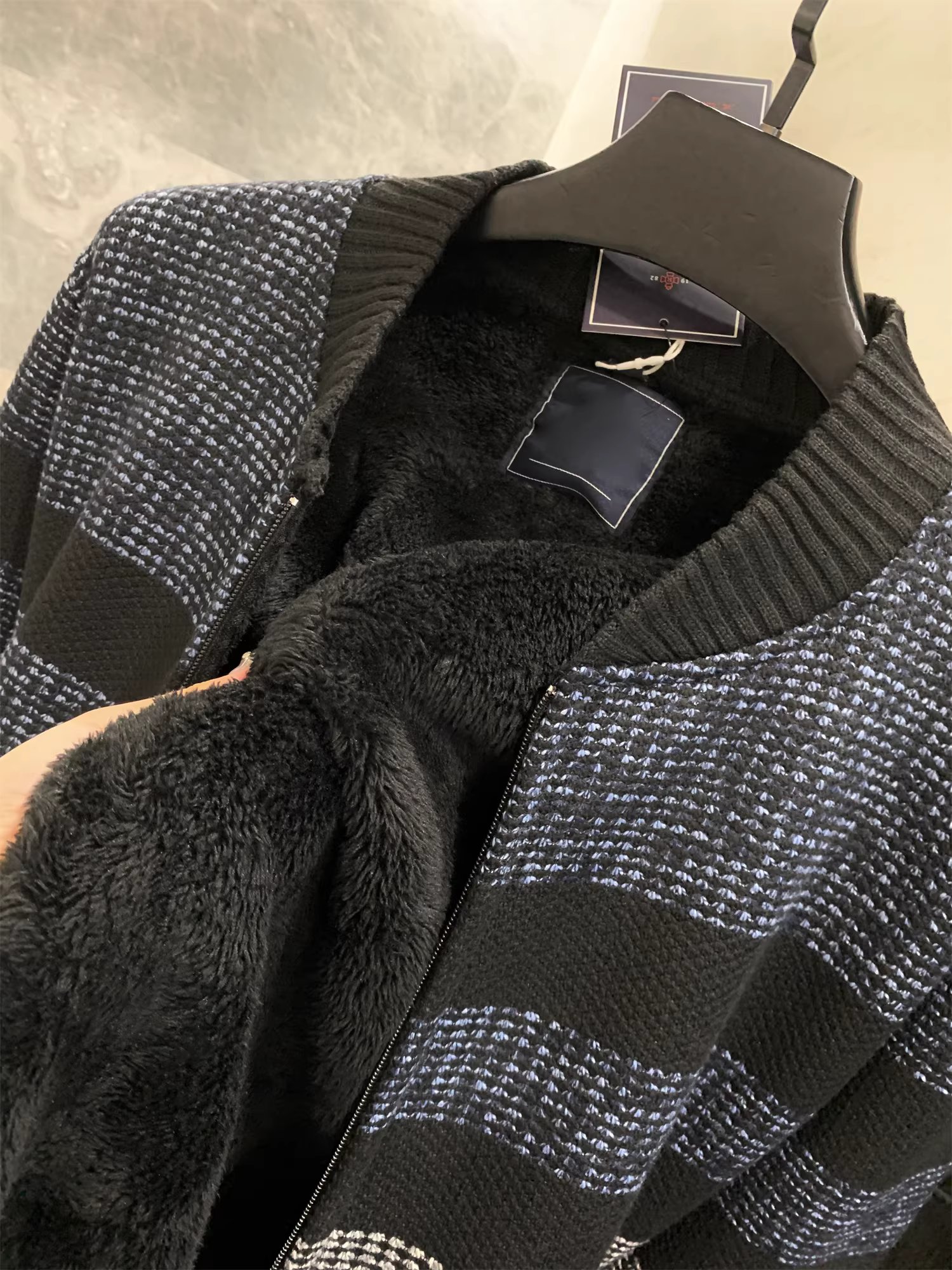 Don Quixote, hãy đi Mỹ! Áo khoác cotton chắp vá! Áo khoác cotton cổ đứng ấm áp, chống gió, phong cách thường ngày mùa thu đông.