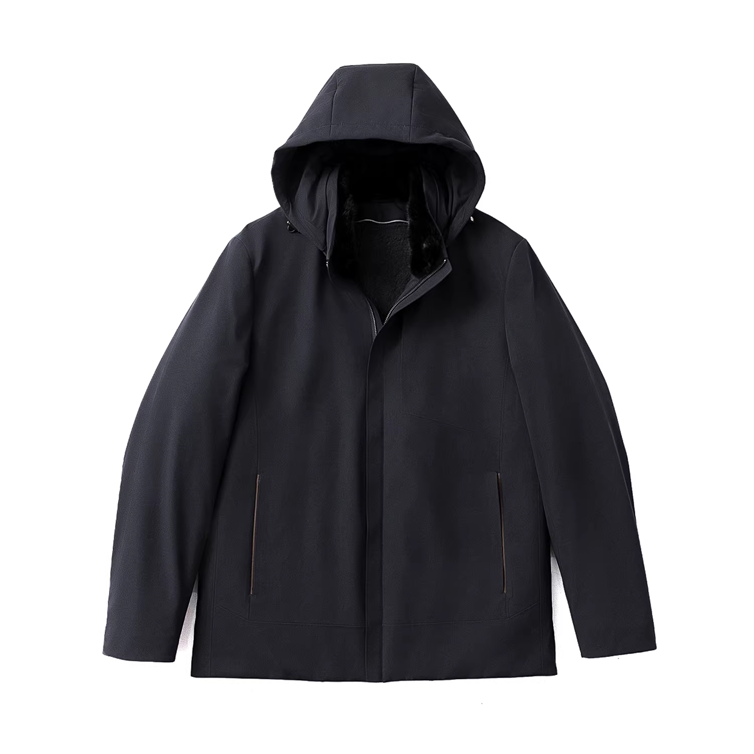 Don Quixote, chú thỏ Rex Pháp! Áo khoác parka lót lông chồn ấm áp mùa đông, áo khoác da, áo khoác lông thú.