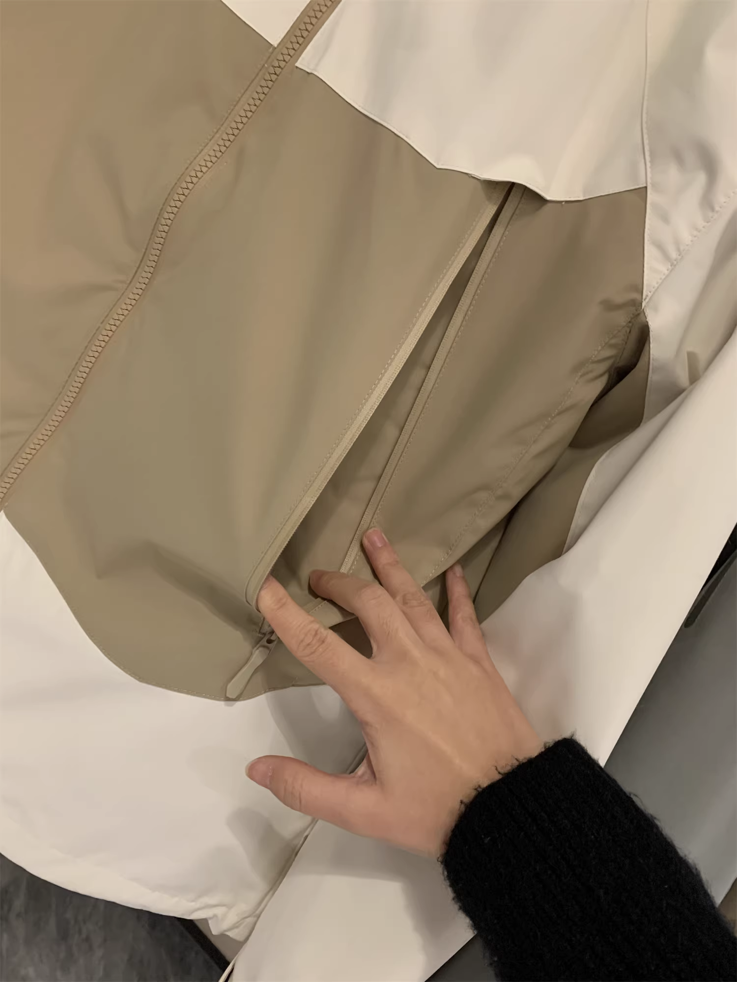 Áo khoác ngoài trời nam nữ phối màu, chống gió và chống nước, kiểu dáng thường ngày Don Quixote Technology 3 trong 1! Thu đông.