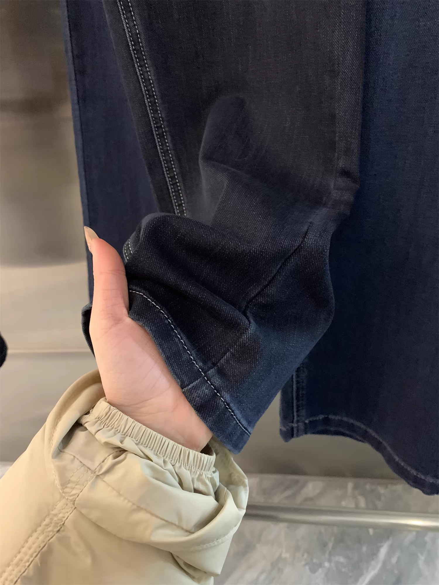 Đơn đặt hàng Don Quixote HK! Quy trình giặt giũ nặng nề! Quần jean nam đa năng, phong cách thời trang mùa xuân.