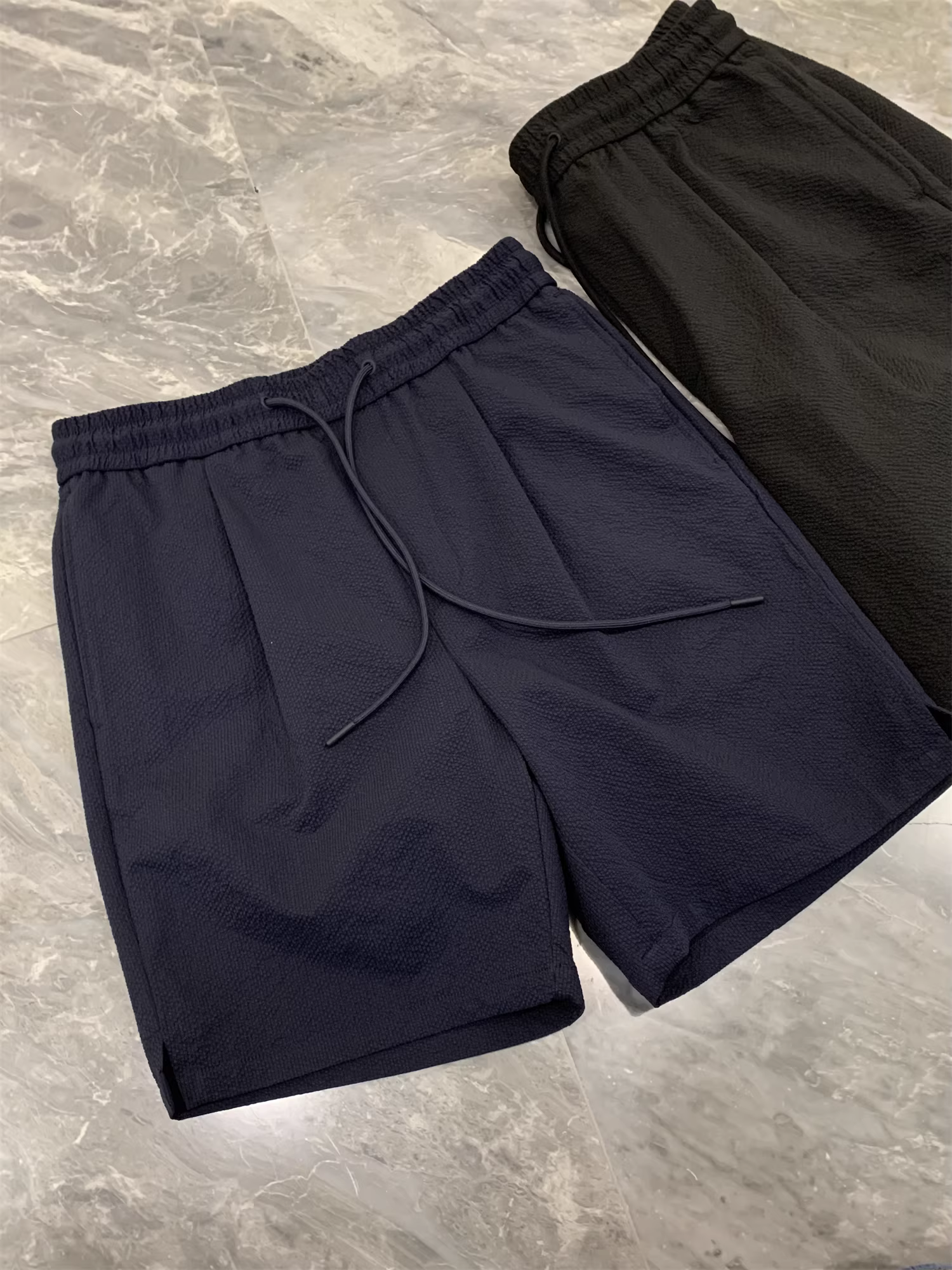 Thương hiệu Nhật Bản Don Quixote! Kết cấu vải gạc bong bóng mát mẻ và thoáng khí! Quần short thể thao mùa hè dành cho nam giới