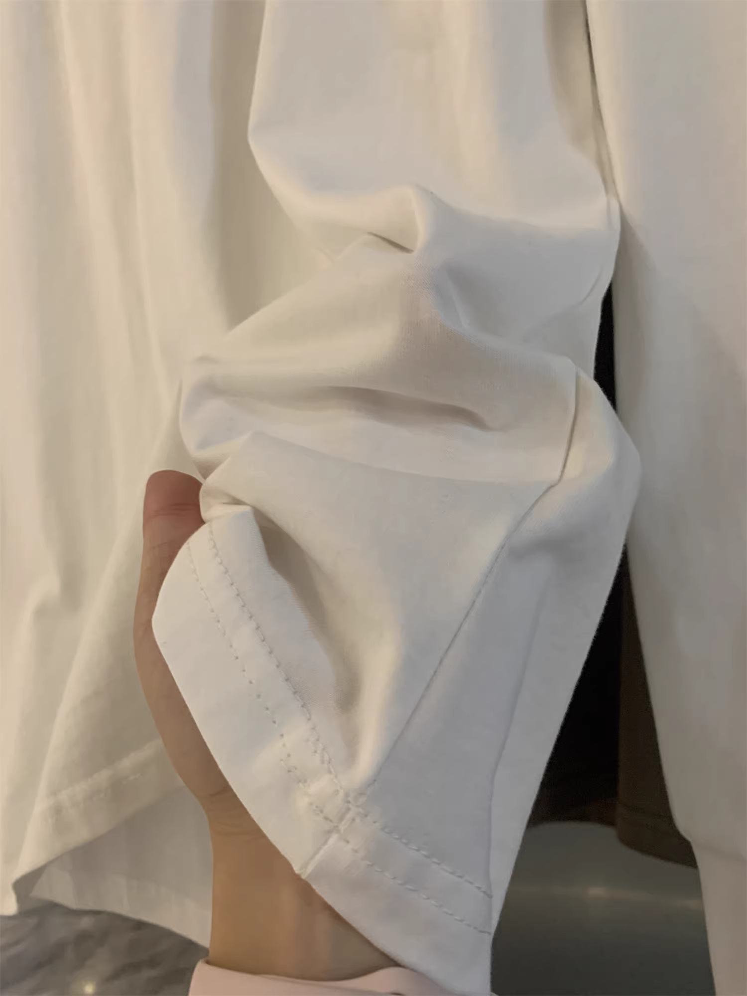 Don Quixote, phong cách giản dị mạnh mẽ của Mỹ! Cổ áo Henry cổ điển! Áo thun dài tay chất liệu cotton nguyên chất dành cho nam mùa thu.