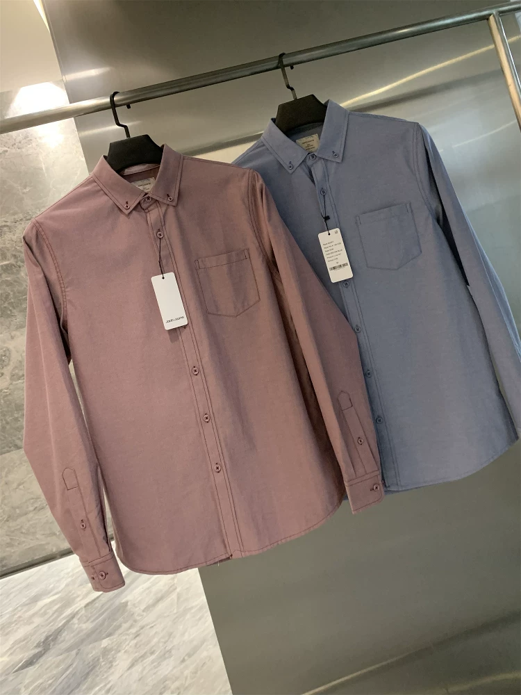 Don Quixote Phiên bản Bắc Mỹ! Áo sơ mi dài tay đa năng, chất liệu Oxford, thấm hút mồ hôi và thoáng khí, dành cho nam giới, mùa xuân.