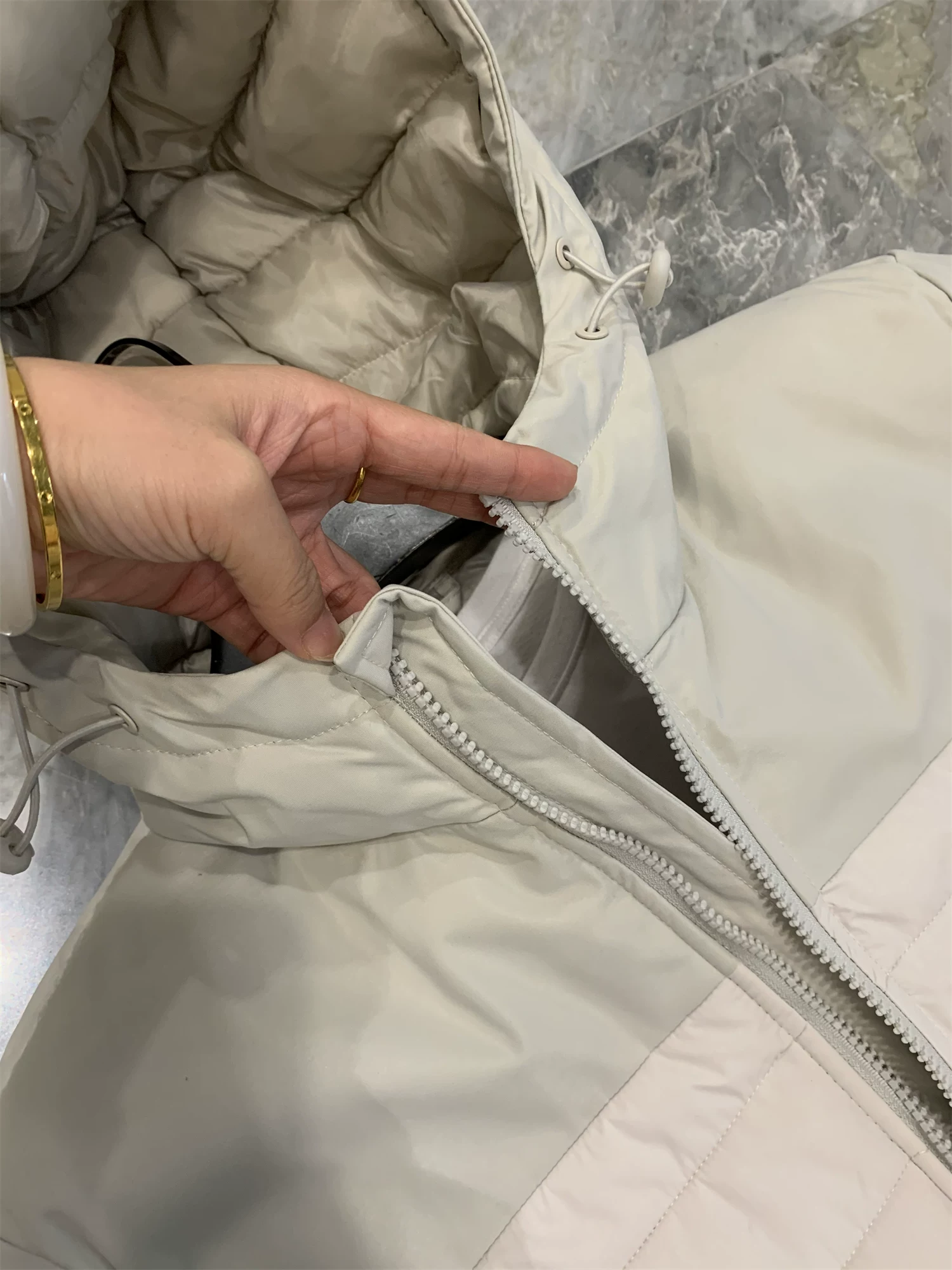 Don Quixote Chengyuan! Áo khoác cotton có mũ trùm đầu, chất liệu cotton có gân, giữ ấm, màu trơn, dành cho cặp đôi mùa thu đông