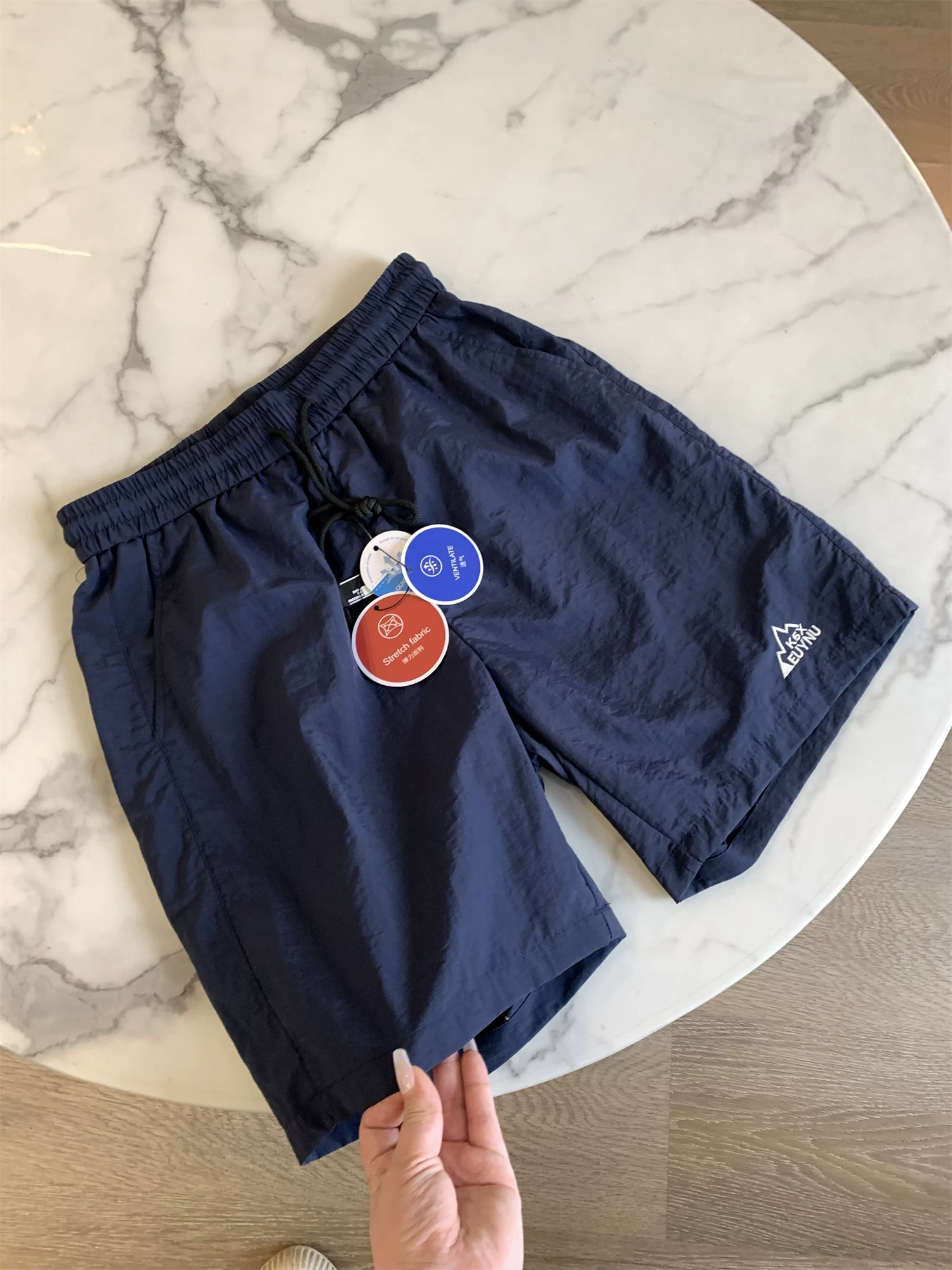 Don Quixote Chức năng ngoài trời Nhanh khô! Quần short đi biển thông thường có dây rút màu trơn dành cho nam mùa hè