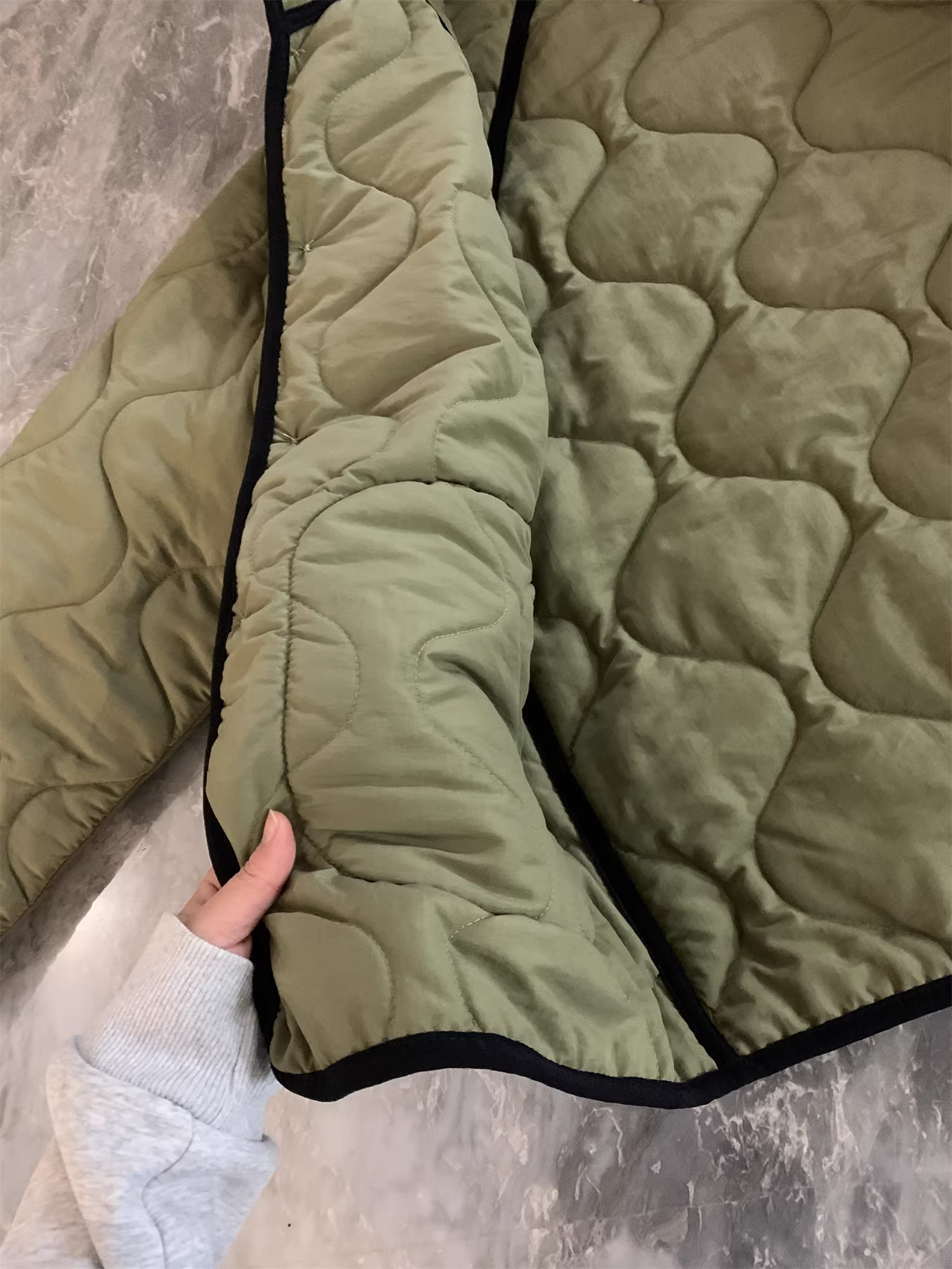 Don Quixote Phong cách Nhật Bản! Áo khoác cotton có mũ trùm đầu, viền xương cá, màu trơn, may chần bông dành cho nam giới, thích hợp cho mùa thu đông