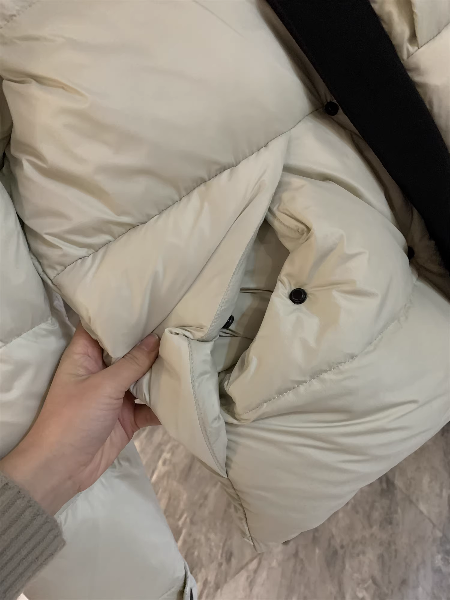 Don Quixote Extreme Cold Black Warrior! Gaopeng 90 White Duck Down! Áo khoác có mũ trùm đầu dành cho cả nam và nữ mùa thu đông Áo khoác hợp thời trang