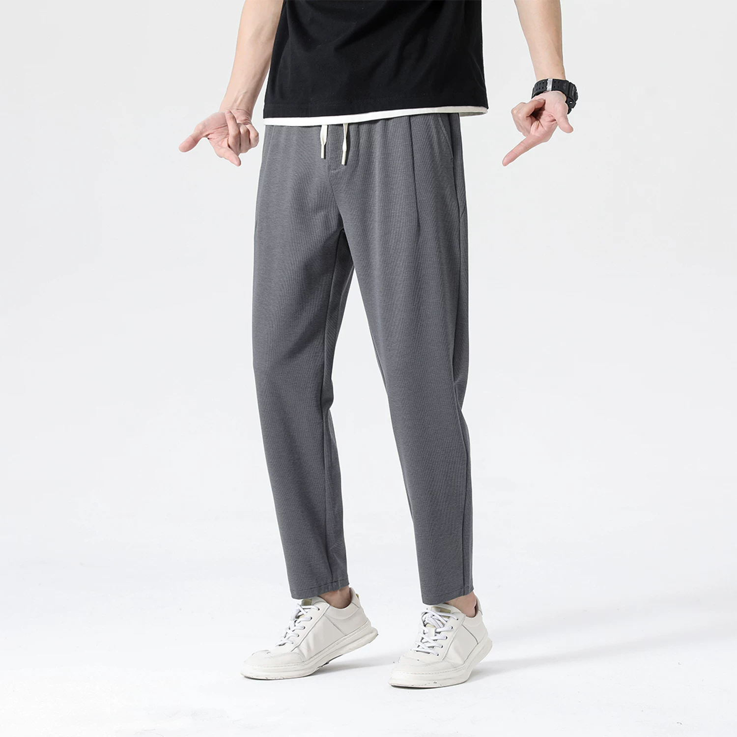 Don Quixote Tencel Lyocell! Công nghệ tuyệt vời! Quần dài thẳng dáng xu hướng thời trang mùa hè dành cho nam