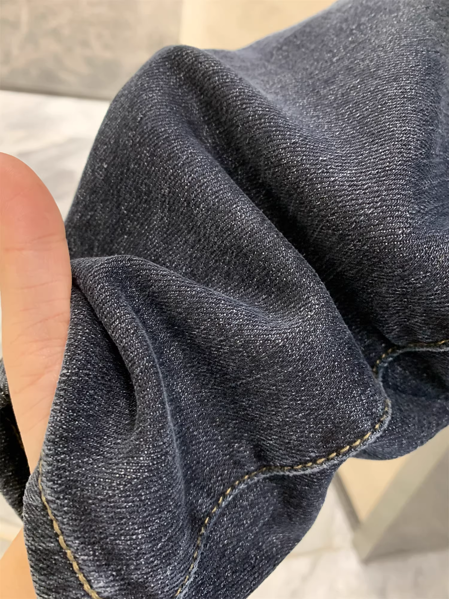 Công nghệ sợi nhiệt Don Quixote! Tặng thắt lưng! Quần jean nam màu xanh cổ điển, lót lông cừu, ấm áp, phong cách thường ngày