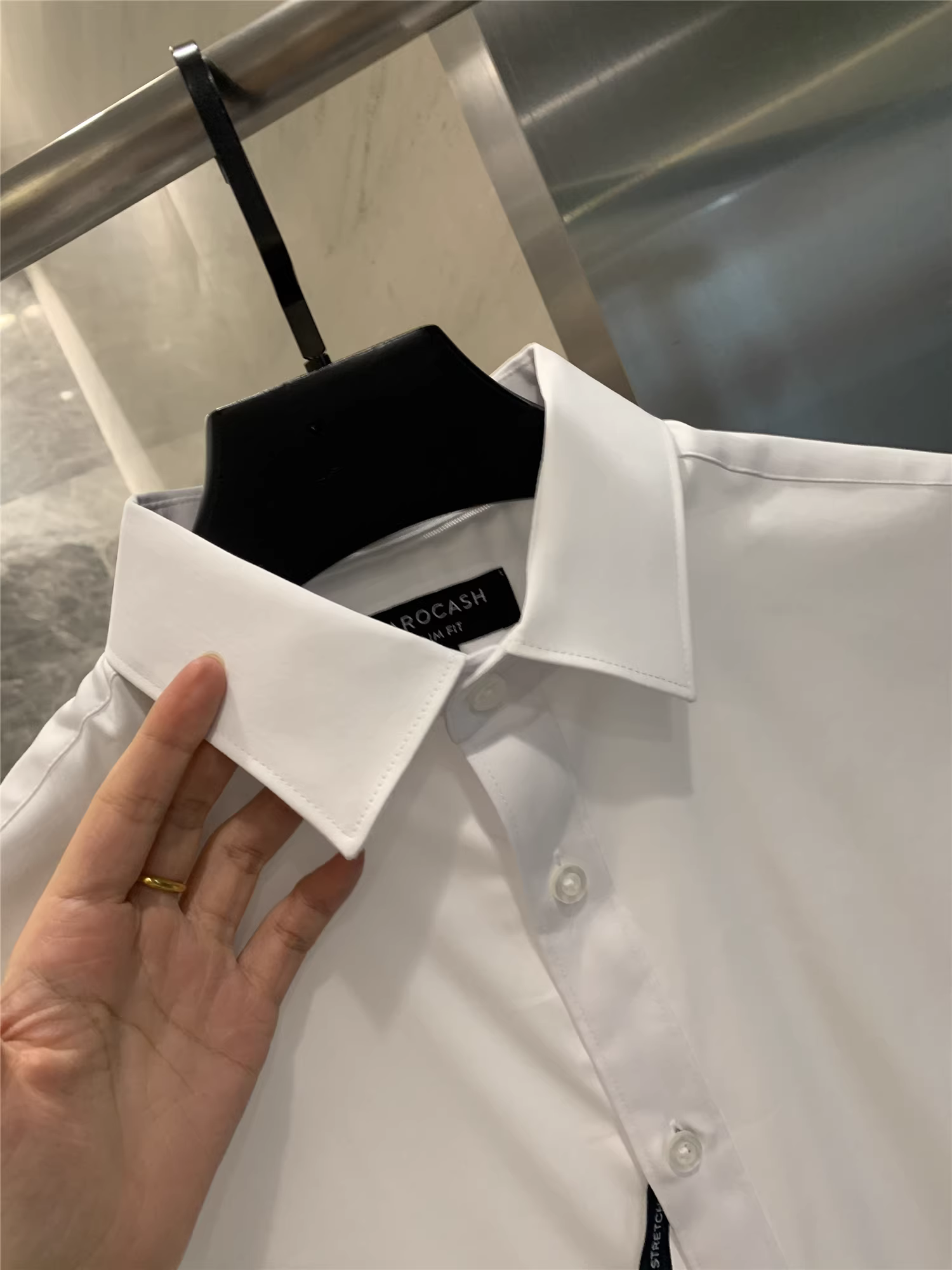 Don Quixote X Xilan Chuyuan! Áo sơ mi dài tay nam cotton co giãn thoáng khí mùa xuân và mùa thu