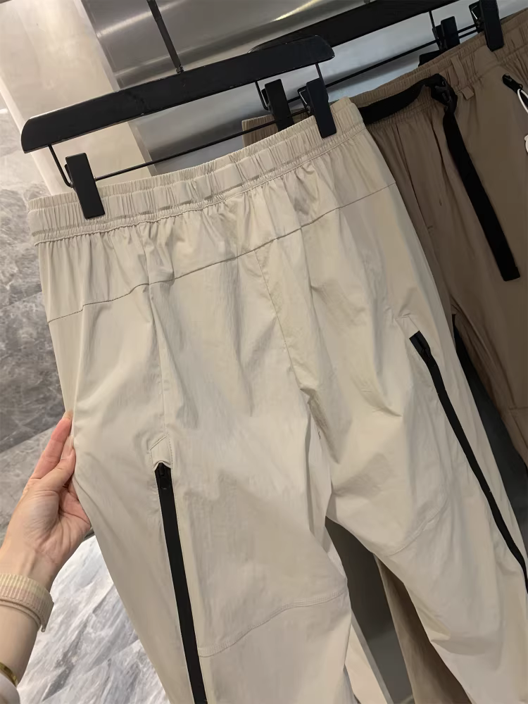 Dòng sản phẩm Don Quixote Outdoor Mountain! Quần dài thẳng dáng rộng, thoáng khí, nhanh khô, thích hợp làm việc và mặc thường ngày cho nam và nữ, kiểu quần lính dù.