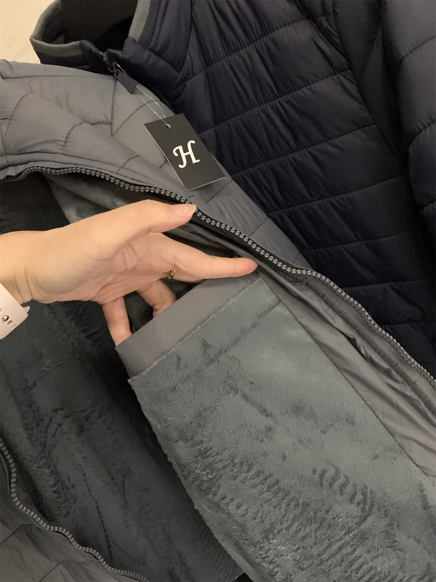 Don Quixote, hãy đến với nước Mỹ! Áo khoác cotton cổ đứng nhẹ, ấm áp, chống gió dành cho nam mùa thu đông, kiểu dáng thời trang