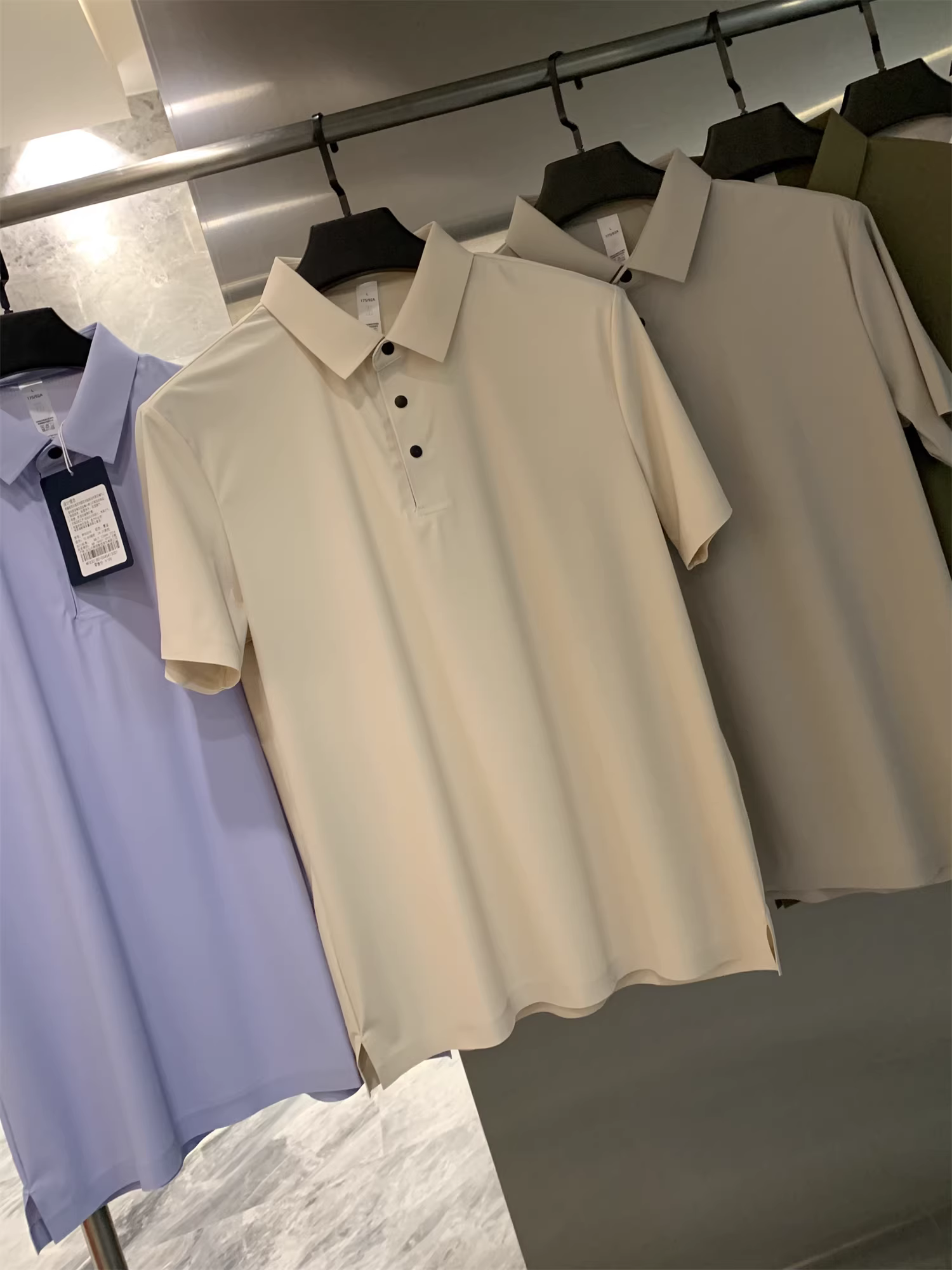 Dòng sản phẩm thể thao ngoài trời Don Quixote Golf! Công nghệ cảm giác như băng! Áo sơ mi POLO ngắn tay thường ngày mùa hè dành cho nam