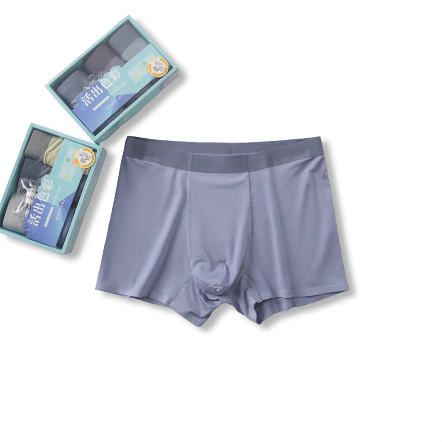 Don Quixote ba chiếc! Có lớp lót bằng lụa! Chất liệu modal kháng khuẩn! Quần lót boxer thoáng khí và có độ đàn hồi cao.