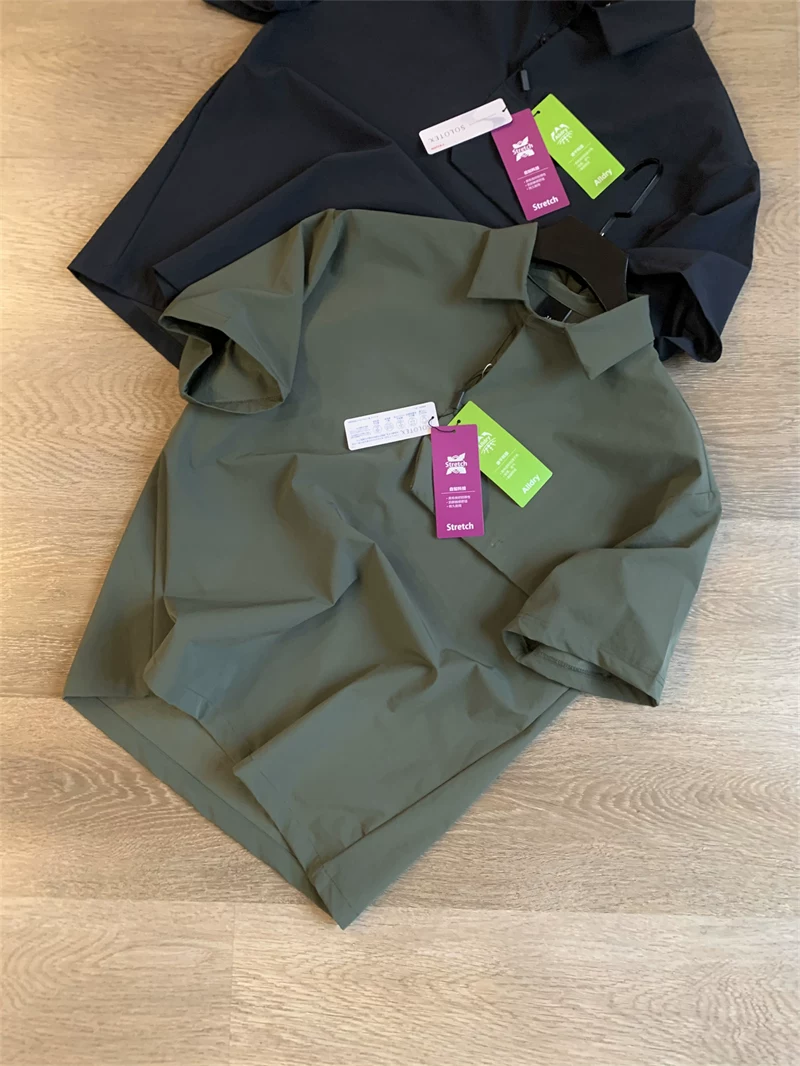 Don Quixote thật tuyệt vời! Vải SO-TEX ngoài trời hàng ngày! Áo thun ngắn tay co giãn cao chống thấm nước dành cho nam mùa hè.