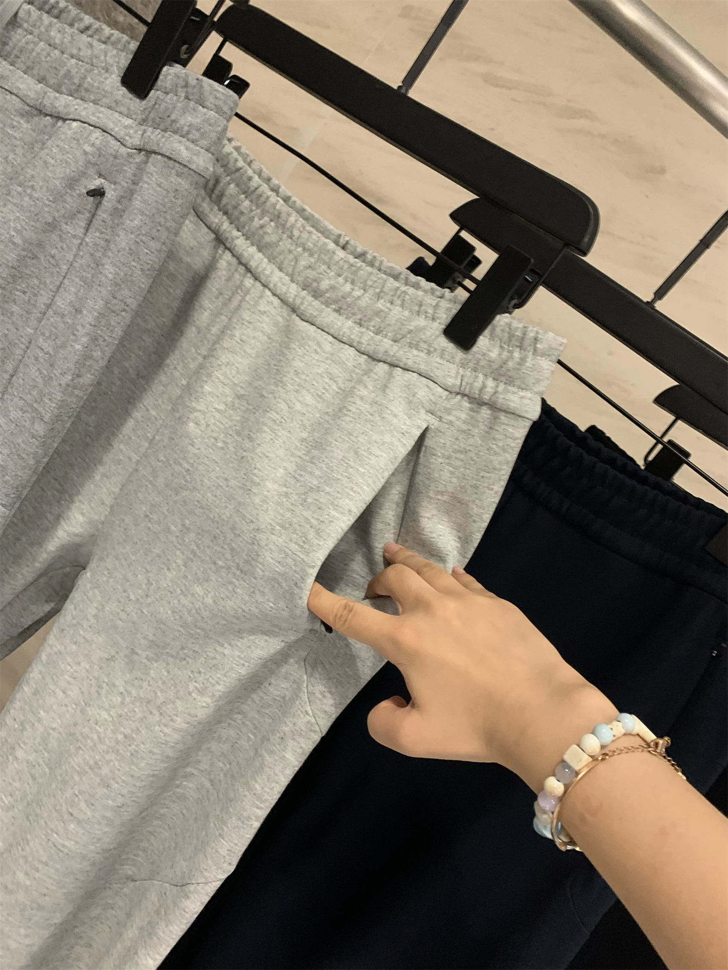 Don Quixote mùa thu đông nam cơ bản dáng rộng thể thao quần thể thao có bo gấu quần dài hợp thời trang