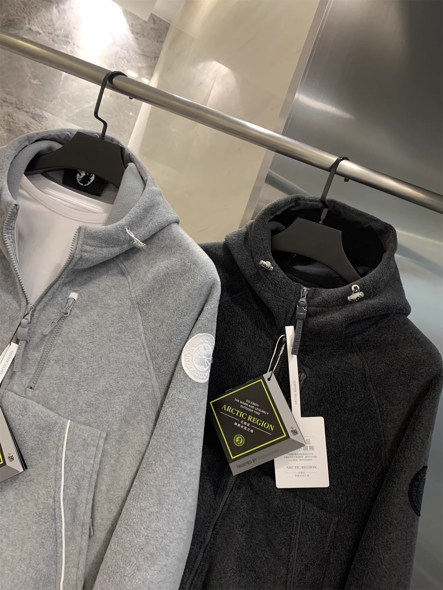 Don Quixote Urban Functionality! Áo khoác có mũ trùm đầu ngoài trời mùa đông kiểu dáng 3D, chất liệu lông cừu tổng hợp hai lớp dành cho nam.