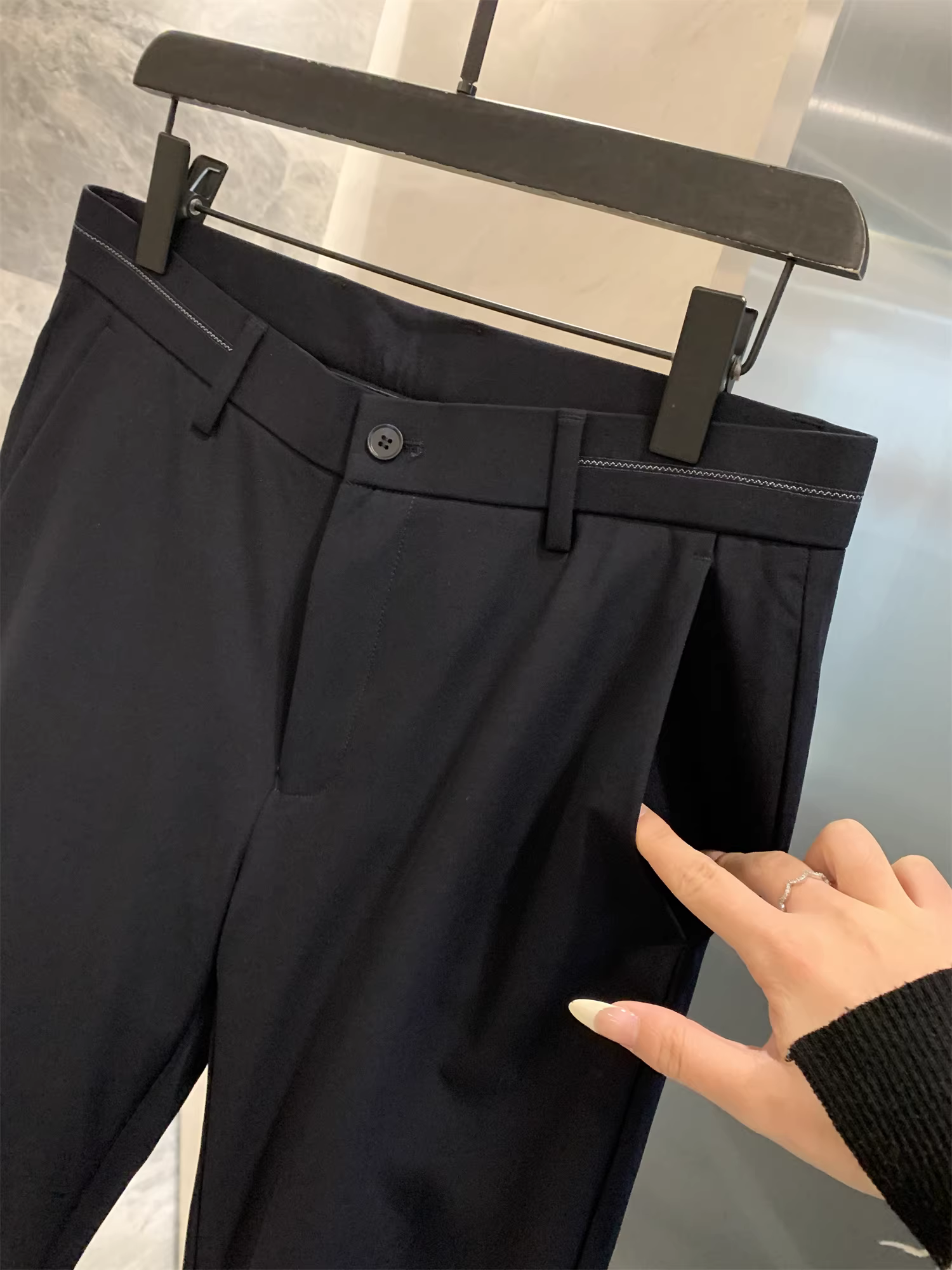 Don Quixote Winter Series! 90% lông vịt! Quần ấm mùa thu đông dành cho nam giới Quần ấm thường ngày