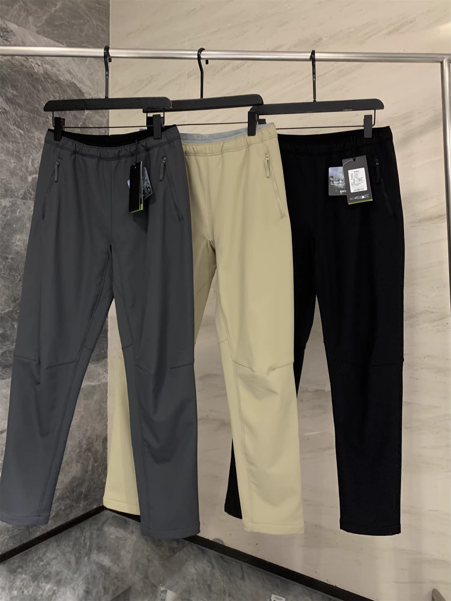 Don Quixote Outdoor Bird! Thiết kế 3D! Quần mùa thu đông lót nhung mỏng, co giãn, nhanh khô, ấm áp, kiểu dáng thường ngày.