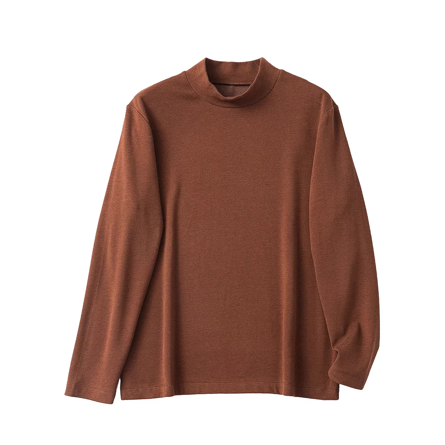 Don Quixote mềm mại, ấm áp, sang trọng và thoải mái! Áo giữ nhiệt cổ cao nửa cổ bằng vải cashmere lót lông cừu ấm áp dành cho nam mùa thu đông.