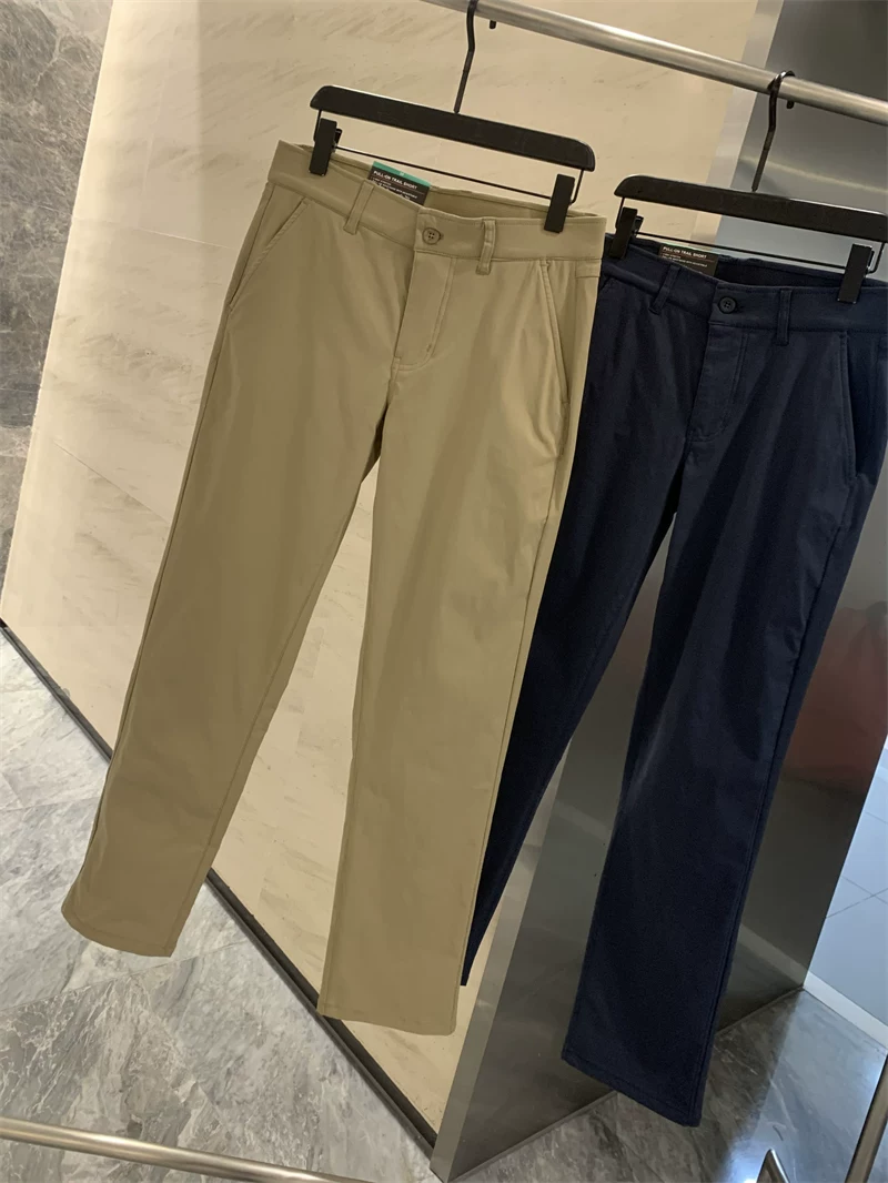 Don Quixote, một sản phẩm chính hãng! Chính hãng! Quần âu nam đa năng, kiểu dáng thẳng, chất liệu thoải mái, thích hợp cho hoạt động ngoài trời.