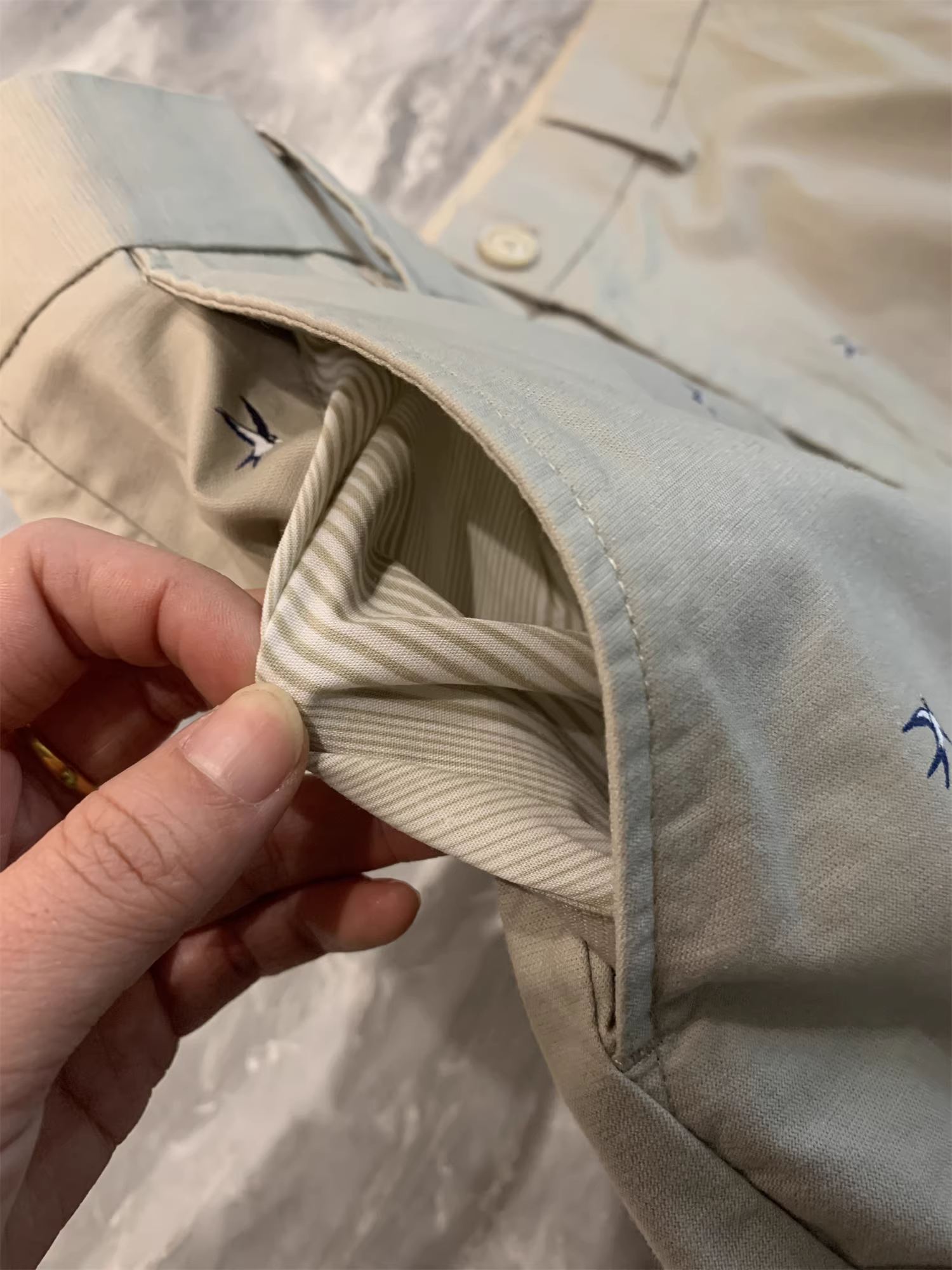 Ưu đãi mùa hè Don Quixote! Chất liệu pha Lyocell! Quần short nam chất liệu có vân, thoáng khí, dáng thẳng, phong cách thường ngày