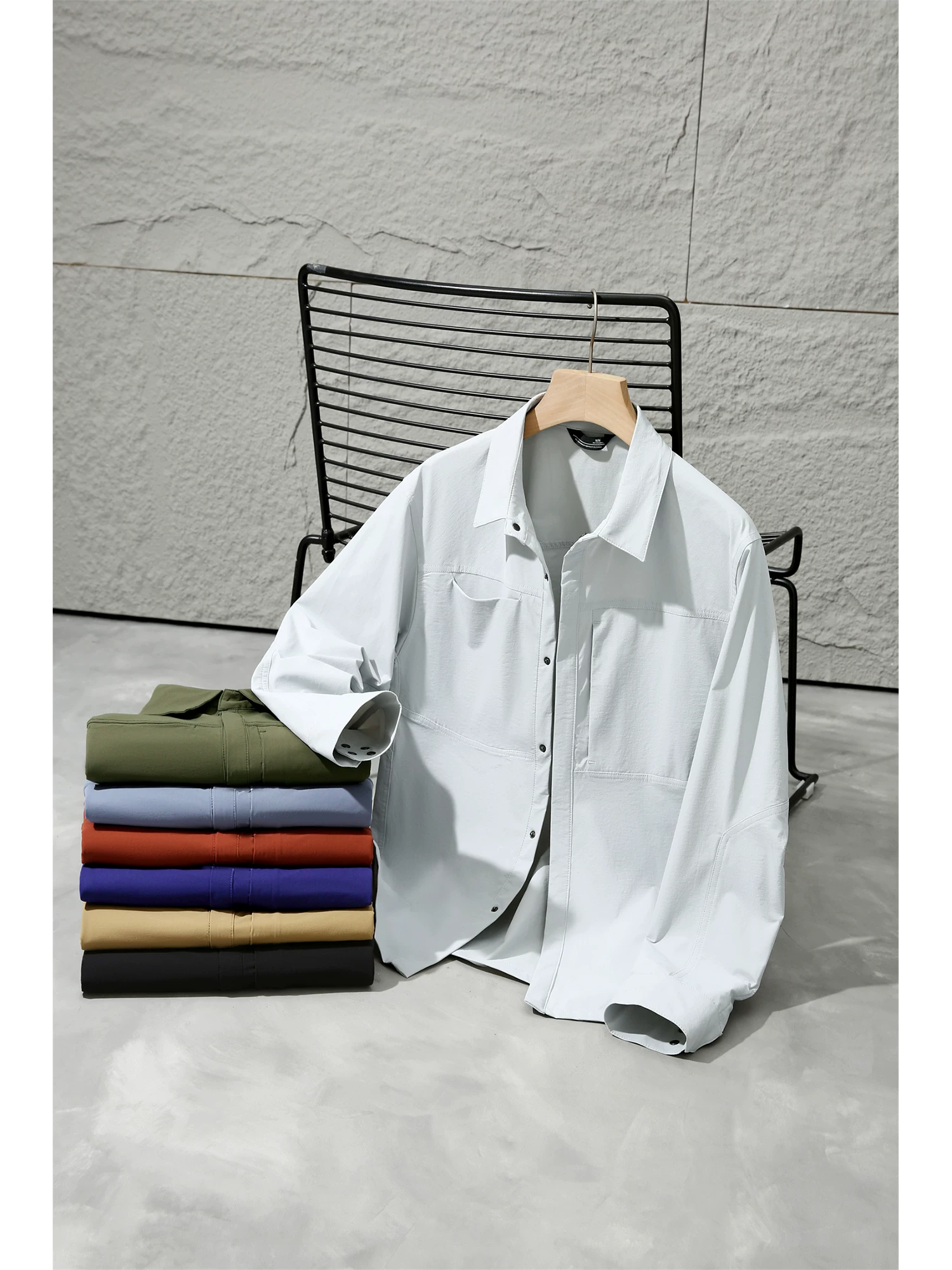 Don Quixote: Sự tiện dụng đô thị! May đo 3D! Áo khoác kiểu áo sơ mi nam mùa thu, ngoài trời, thường ngày, nhanh khô, thoáng khí