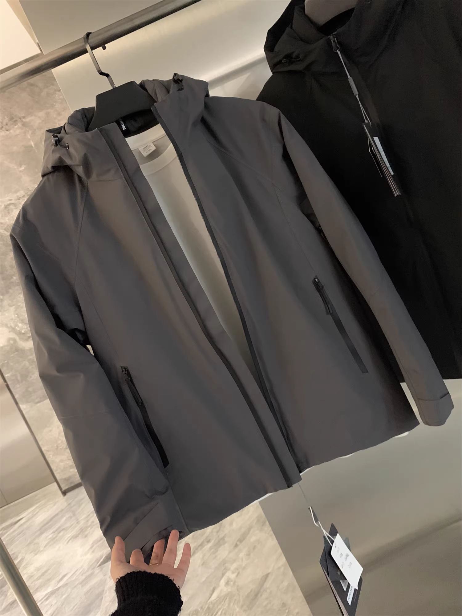 Don Quixote Graphene Quantum Dot Cloud Velvet! Áo khoác cotton ấm áp cách nhiệt dành cho nam mùa đông