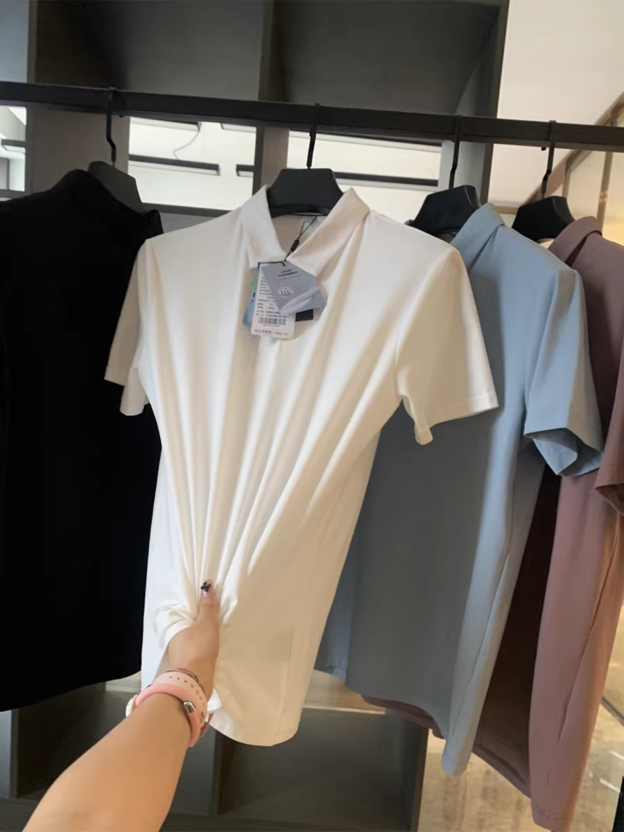 Áo Polo nam Don Quixote thấm hút mồ hôi! Thấm hút mồ hôi, thoáng khí và kháng khuẩn! Áo Polo nam mùa hè màu trơn đa năng tay ngắn