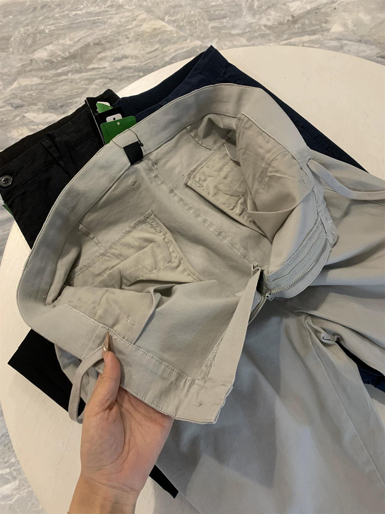 Don Quixote là một tác phẩm bất hủ! Chuyuan! Quần dài chất liệu cotton twill pha spandex, bo chun, kiểu dáng thường ngày.